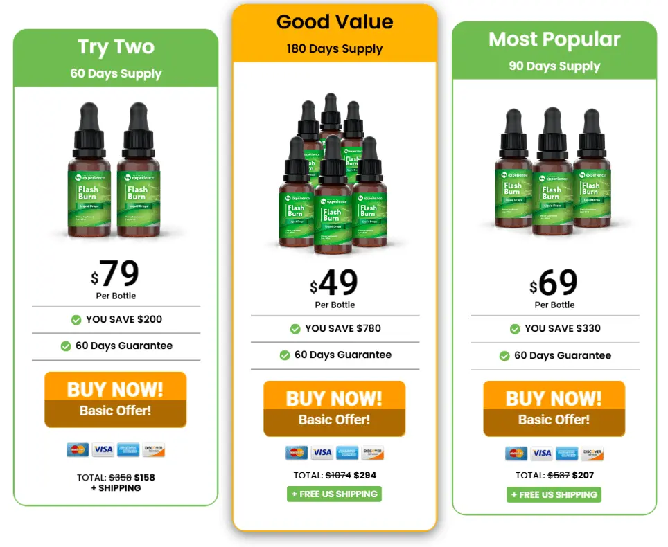 Buy Flash Burn 6 Bottles